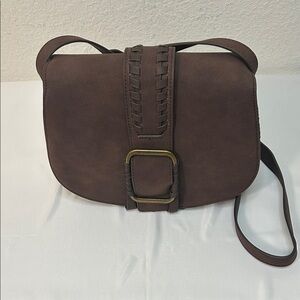 Brown Leather Crossbody Bag